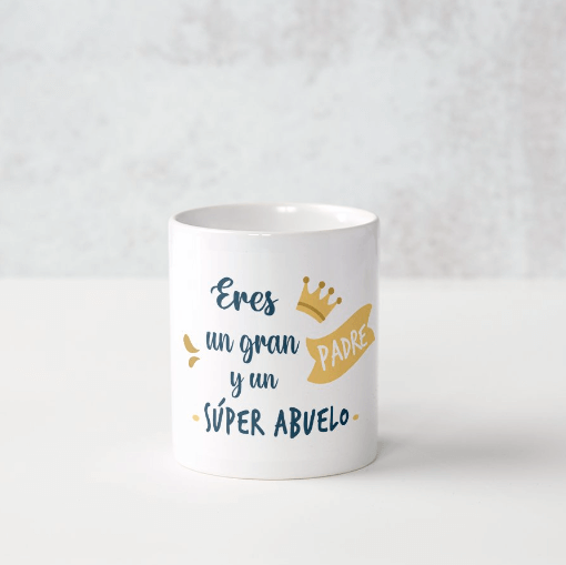 Taza de cerámica blanca  personalizada